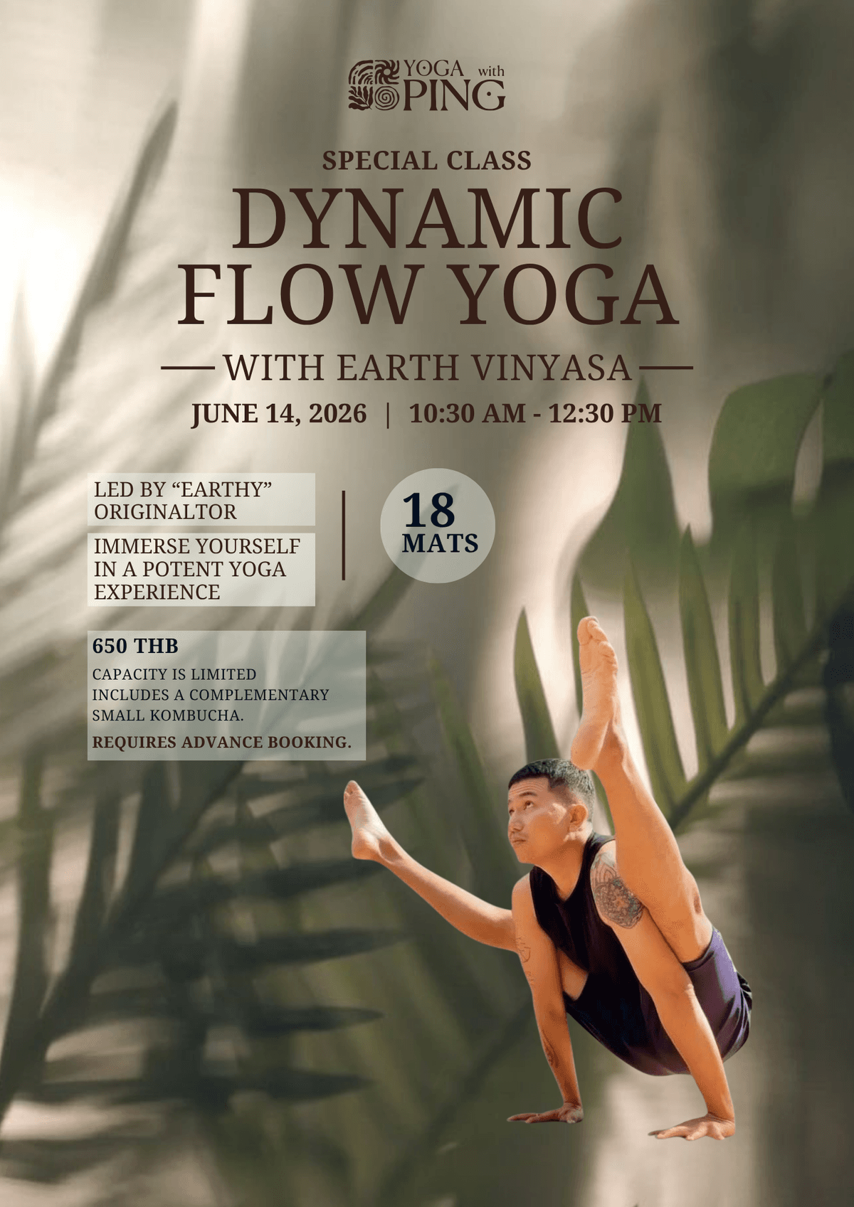 Dynamic flow special event with teacher Earthy